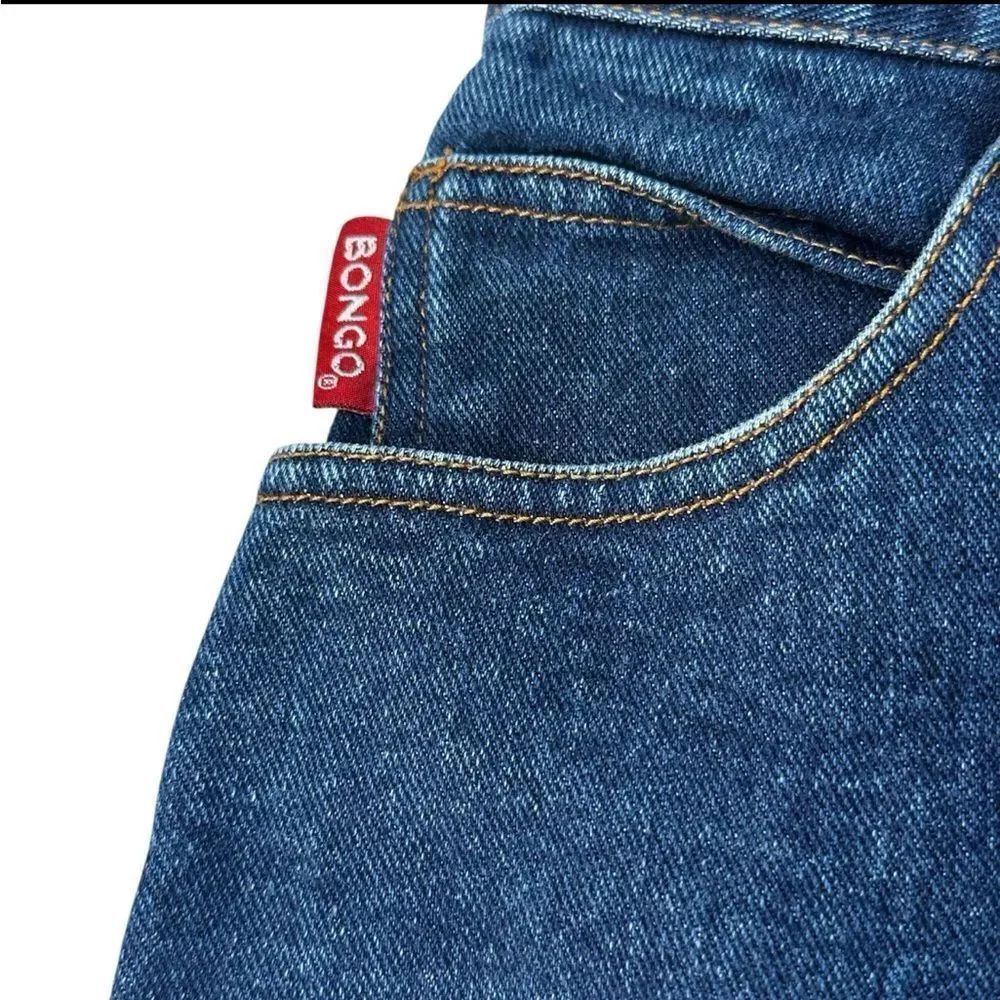 Vintage Bongo Straight Leg Medium Wash Mid Rise Size 5 Waist 25 Inseam 28 - Picture 5 of 13